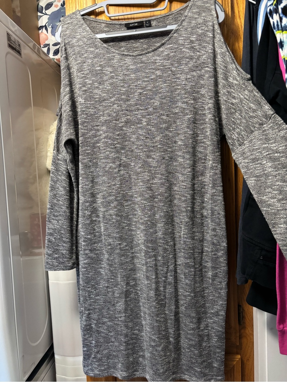 Apt. 9 Heather Gray Long Sleeve Knit Dress